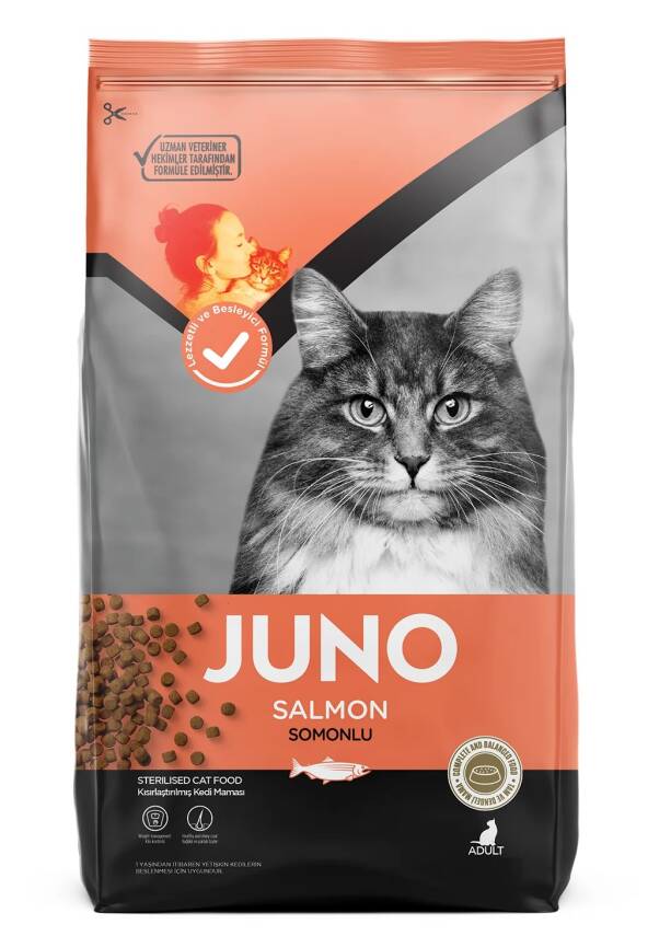 JUNO Balıklı ve Pirinçli Kısırlaştırılmış Kedi 2 kg - 1