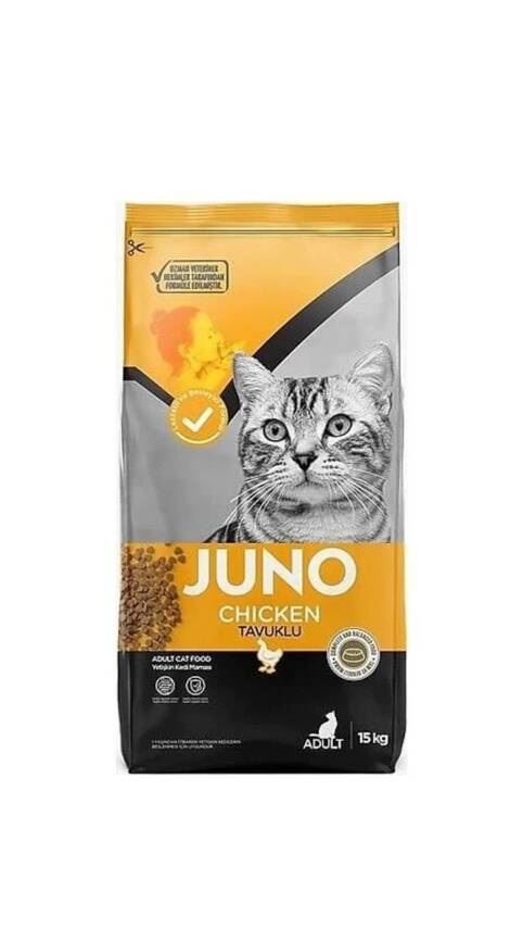 JUNO Tavuklu Yetişkin Kedi 15 kg - 1