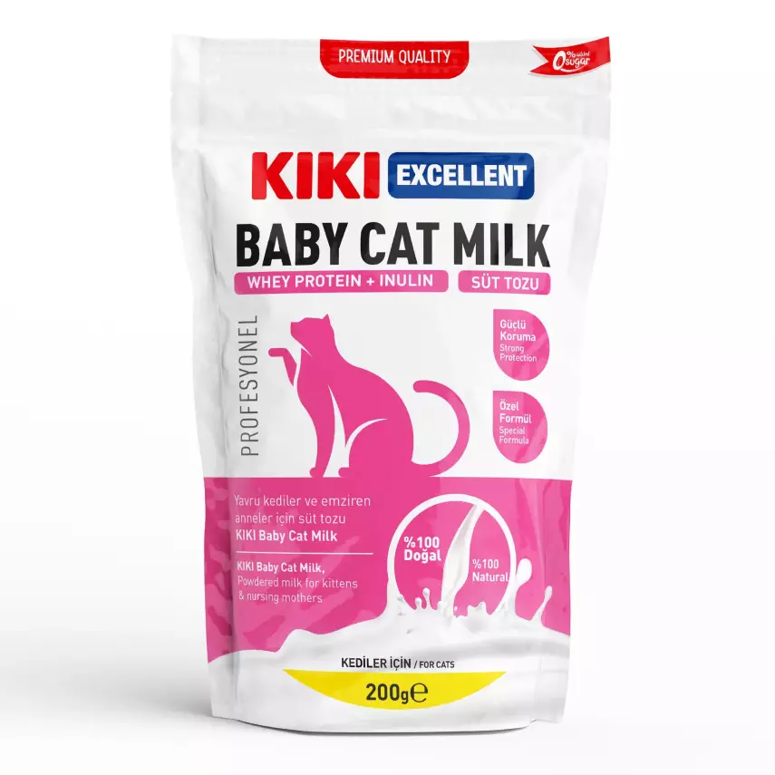 KIKI Excellent Kedi Süt Tozu (Whey Protein + İnülin) 200 gr. - 1