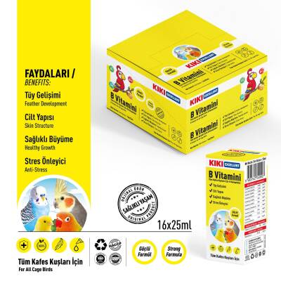KIKI Excellent Kuş B Vitamini 25 ml. 16 Adet (Kutu) - 2
