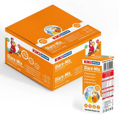KIKI Excellent Kuş Diare-Mix 25 ml. 16 Adet (Kutu) - 1