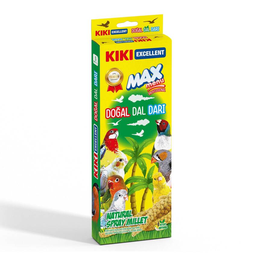 KIKI Excellent Kuş Doğal Dal Darı KB3012 18'li Koli - 1