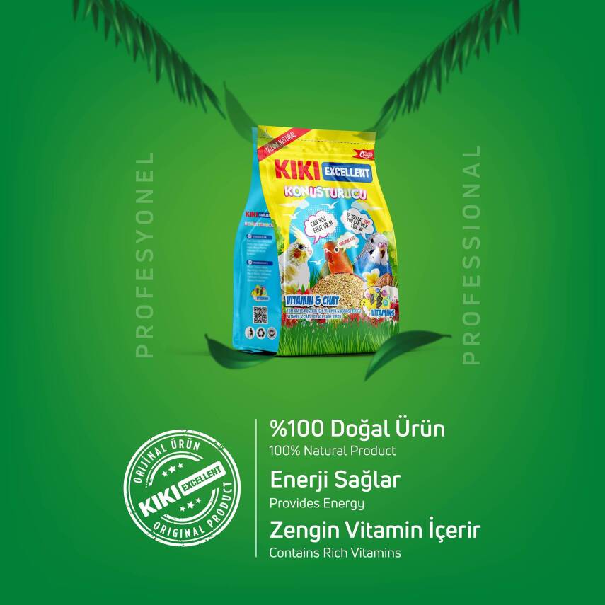KIKI Excellent Kuş Konuşturucu 150 Gr. 12 Adet (Kutu) - 2