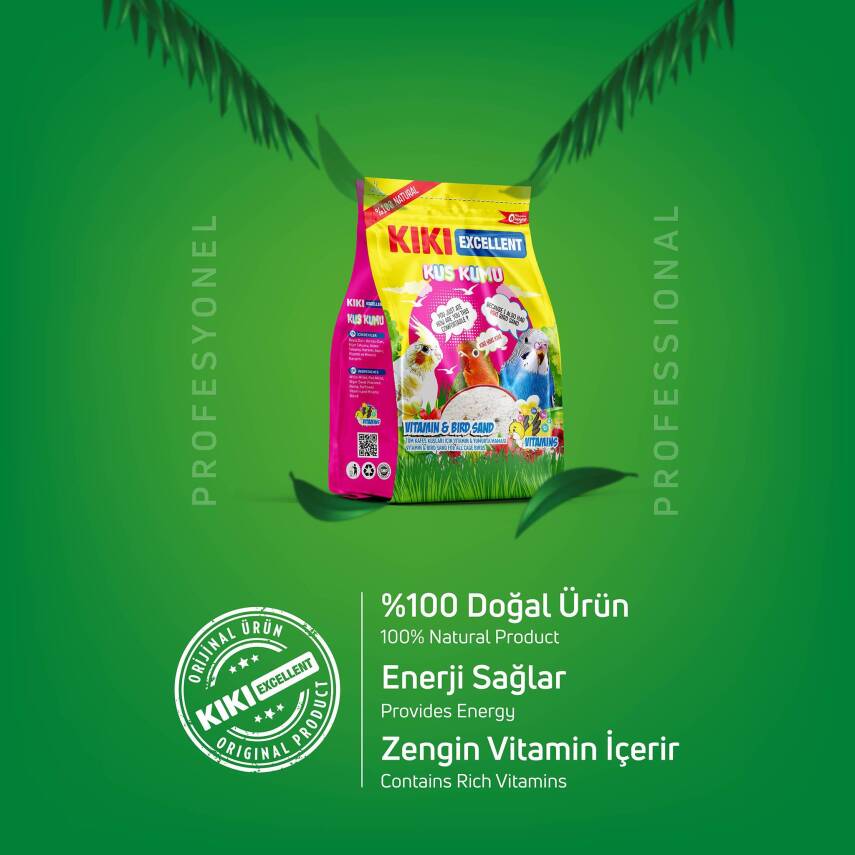 KIKI Excellent Kuş Kumu 250 Gr. 12 Adet (Kutu) - 2