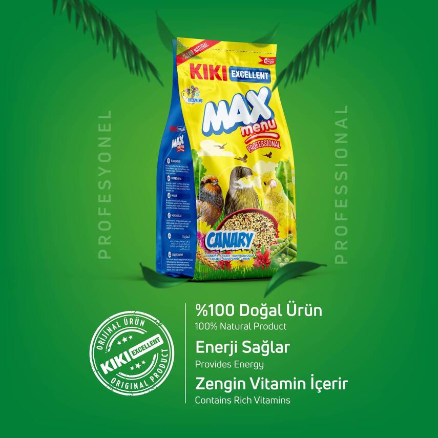 KIKI Excellent Kuş Max Menu Canary Kanarya Yemi 500 gr. 12 Adet (Kutu) - 2