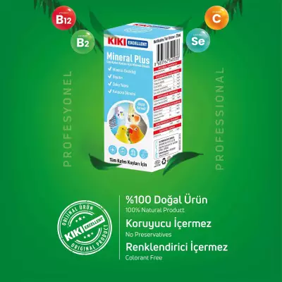 KIKI Excellent Kuş Mineral Plus 25 ml. 16 Adet (Kutu) - 3