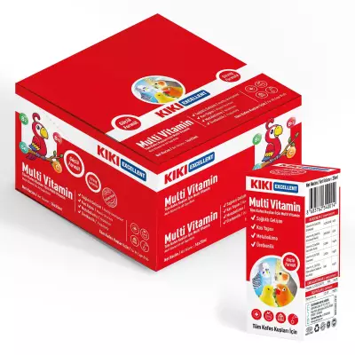 KIKI Excellent Kuş Multi Vitamin 25 ml. 16 Adet (Kutu) - 1