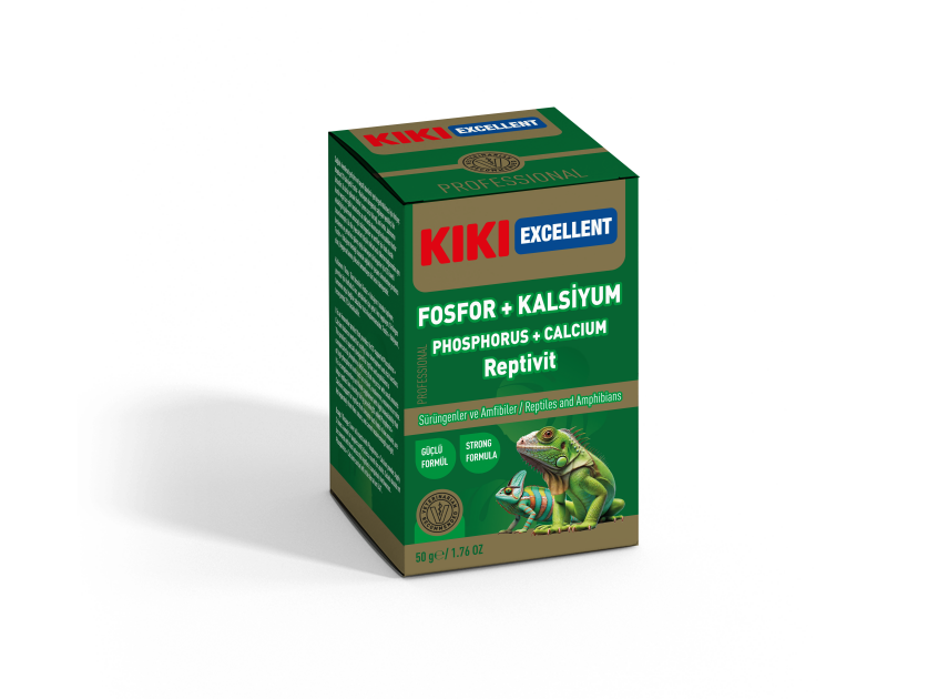 KİKİ EXCELLENT SÜRÜNGEN & AMFİBİLER İÇİN FOSFOR KALSİYUM TOZU 50GR. - 1