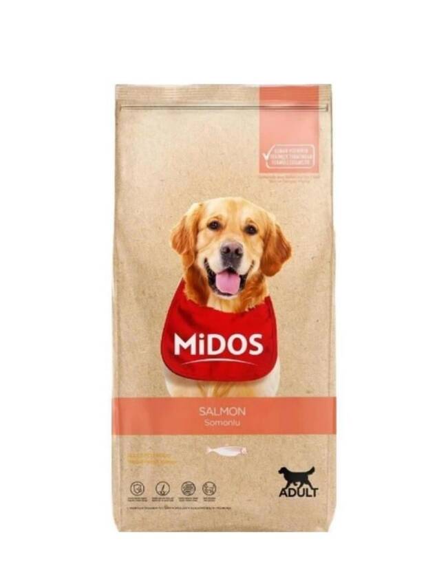 MİDOS Somonlu Tüm Irklar Yetişkin Köpek 15 kg - 1
