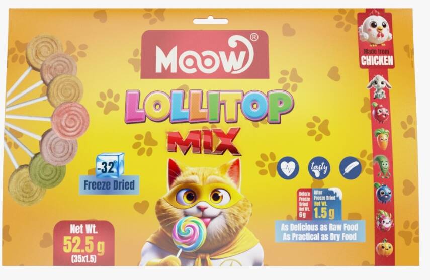 Moow Karışık 1.5gr x 35'li 7 Lezzetli Kedi Lolitop - 1