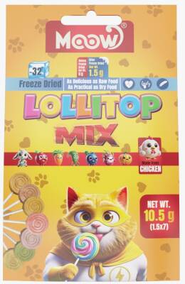 Moow Karışık 1.5gr x7'li 7 Lezzetli Kedi Lolitop - 1