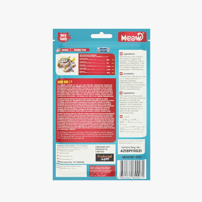 Moow Somonlu Keçi Sütlü 12gr x 6 12 li Kedi Krema Ödülü - 2