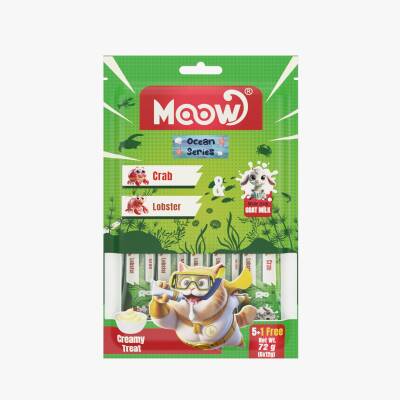 Moow Yengeçli&Istakozlu Keçi Sütlü 12gr x 6 12 li Kedi Krema Ödülü - 1