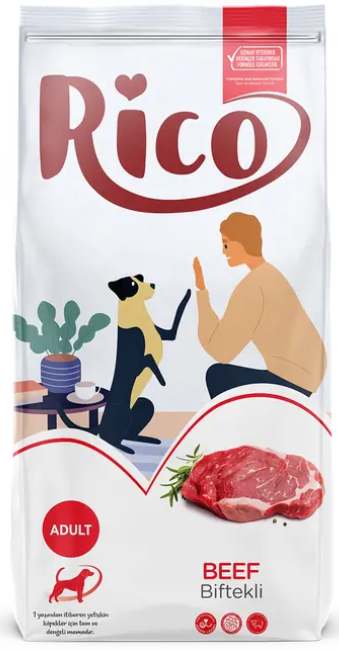 RICO Yetişkin Köpek Mama Biftekli 15 kg - 1