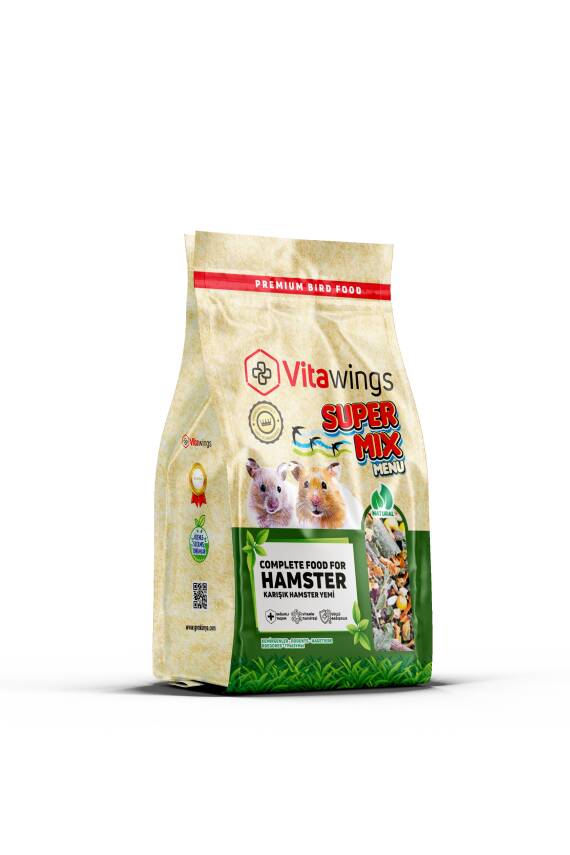 VitaWings Super Mix Menu Hamster Yemi 400 Gr. 12 Adet (Kutu) - 1